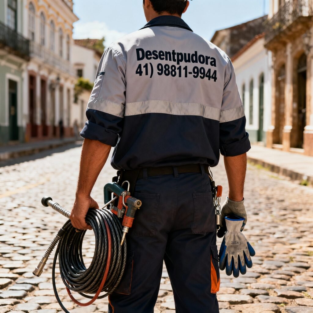 Desentupidora no Centro Histórico - Curitiba