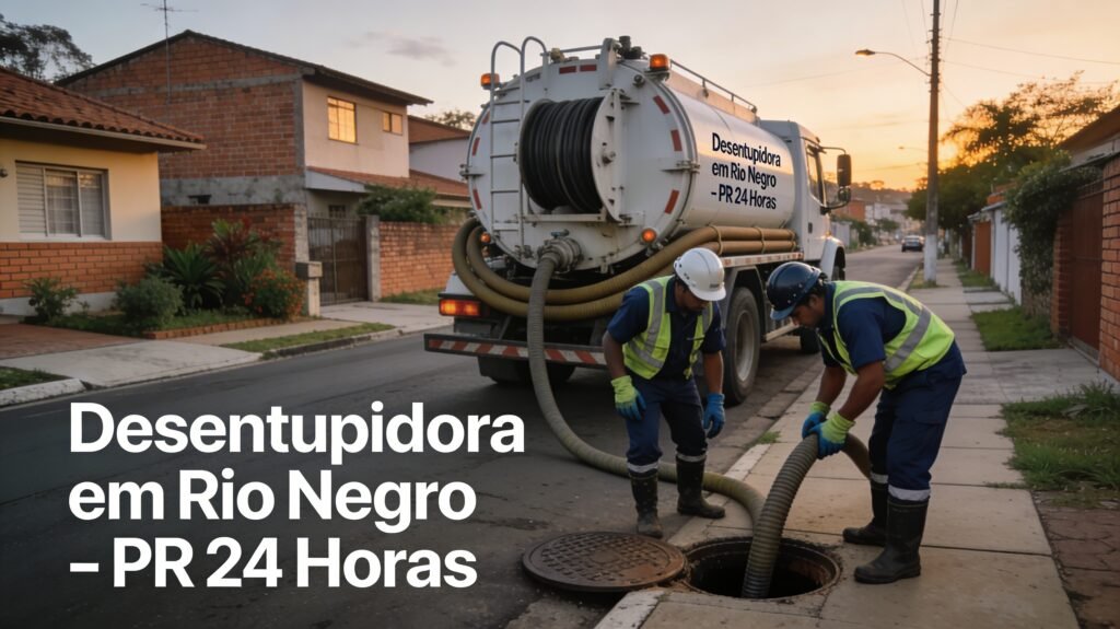 Desentupidora em Rio Negro – PR 24 Horas